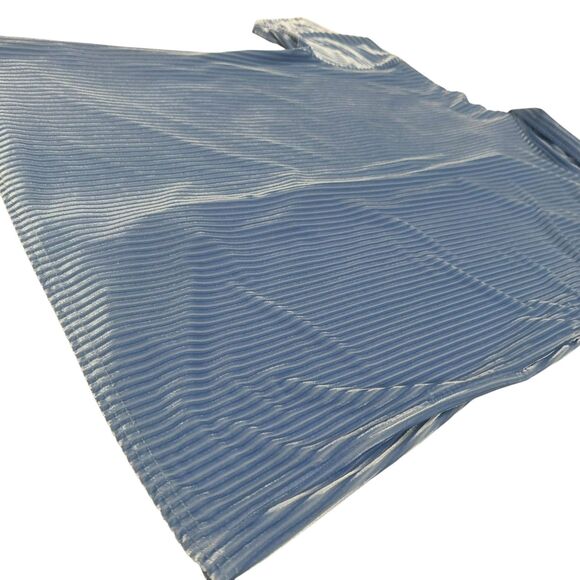 Vintage Positano Shirt Mens XL Blue Velvet Iridescent Button Up Disco Rave - Picture 13 of 15